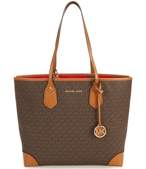 michael kors eva signature large tote|michael kors eva tote.